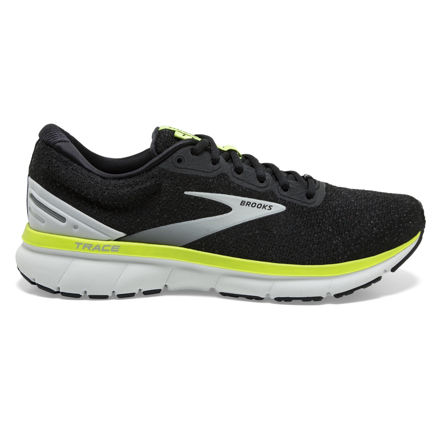 Brooks Mens Running Shoes Nz - Trace Black/Grey/Green ( ECNYG5328 )